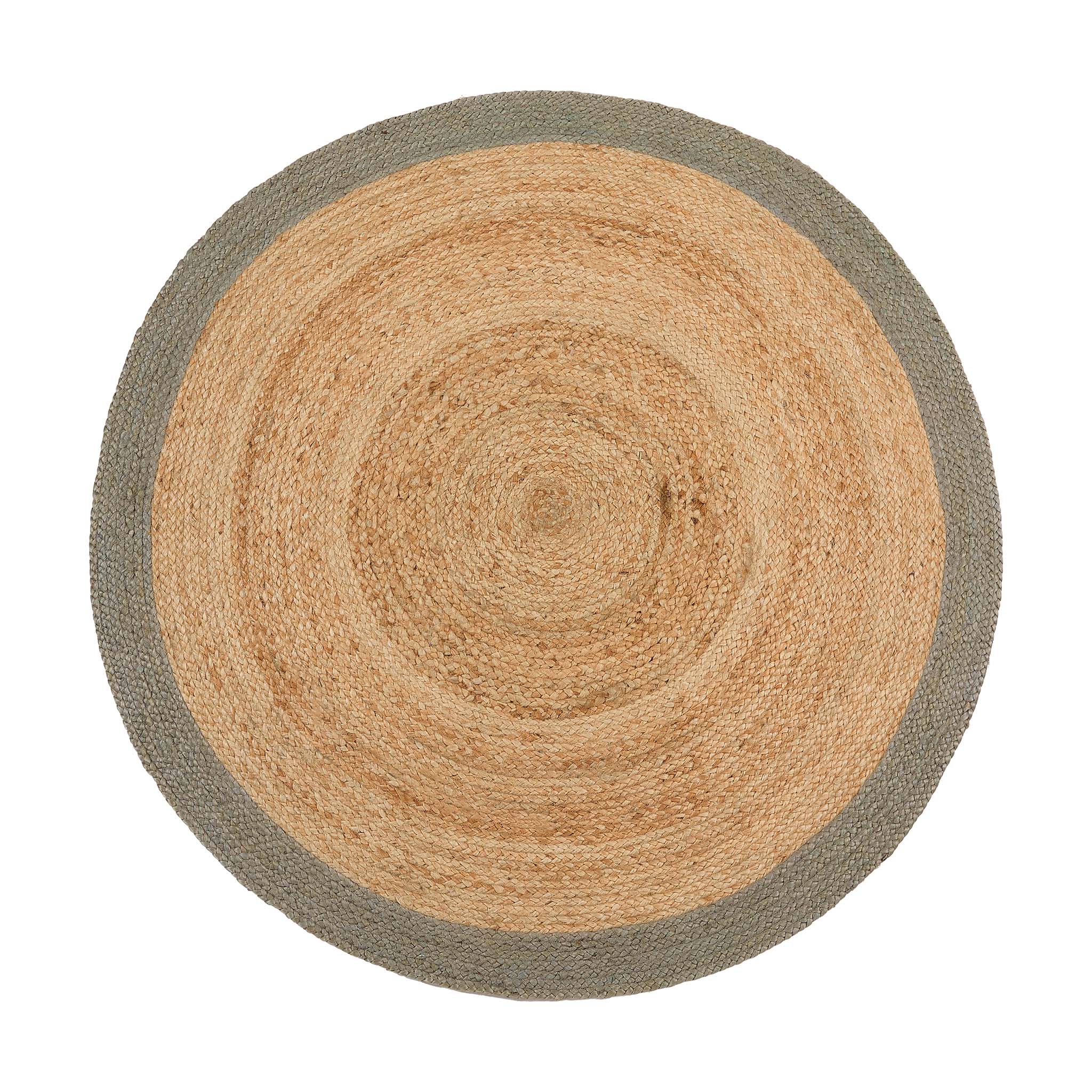 Jute Border Rug Sage Green 10