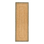Jute Border Runner Sage Green 9