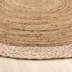 Jute Border Rug Natural White 3