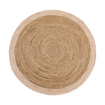 Jute Border Rug Natural White 10
