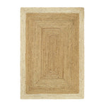 Jute Border Rug Natural White 1