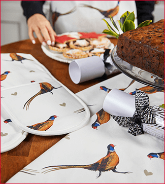 Pheasant Kitchen Textile Range