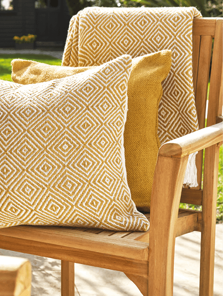 Woven - Gold Throws and Cushions