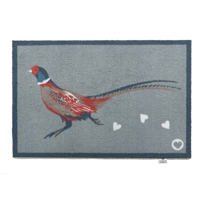 Pheasant 1 Grey Washable Doormat 7