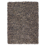 Rocks Shaggy Wool Rug Navy 1