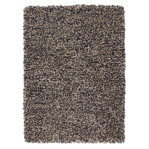 Rocks Shaggy Rug Navy