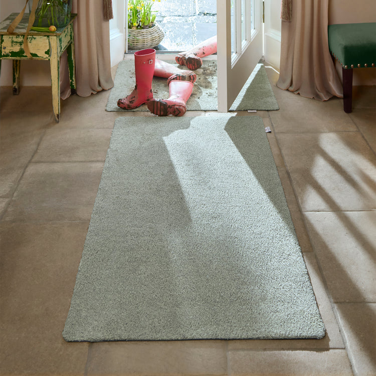 Plain Fleck - Soft Green Doormat