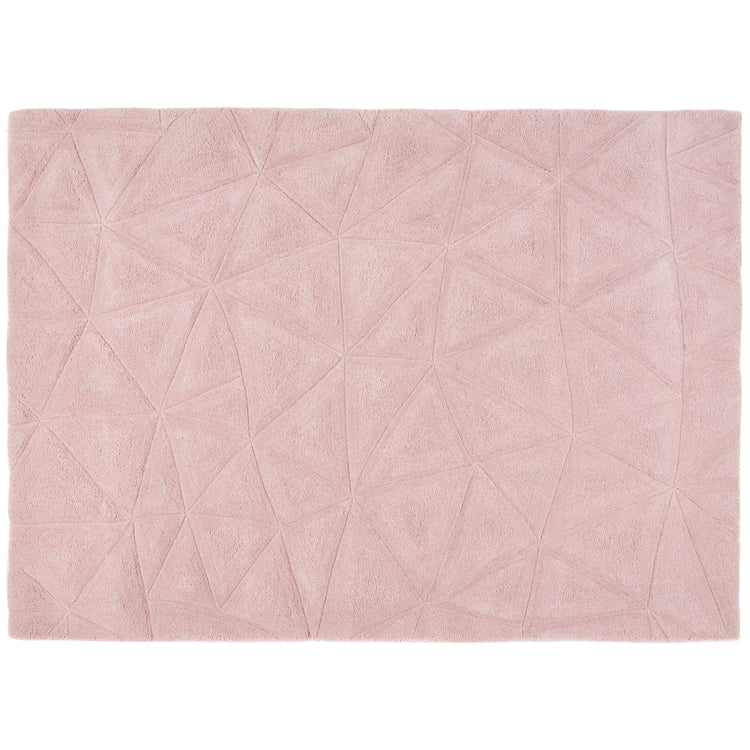 3D Triangles Rug Pink