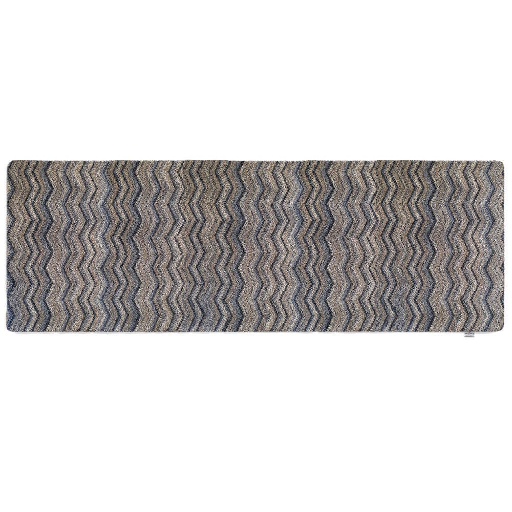 Plain - Ribbon Grey Zig Zag Doormat