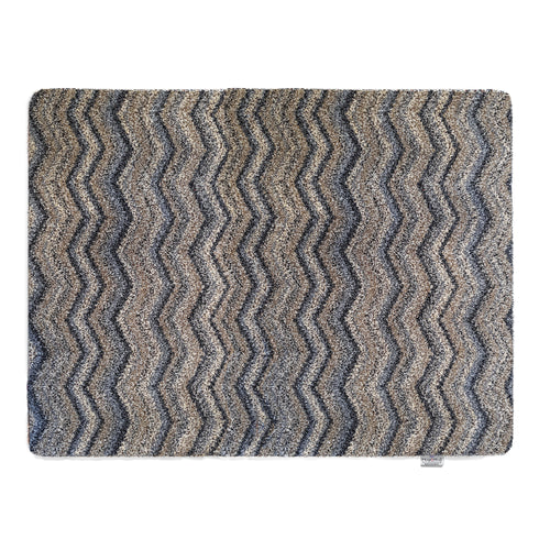 Plain - Ribbon Grey Zig Zag Doormat