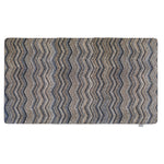 Plain - Ribbon Grey Zig Zag Doormat