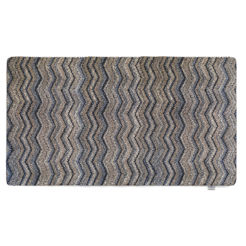 Plain - Ribbon Grey Zig Zag Doormat