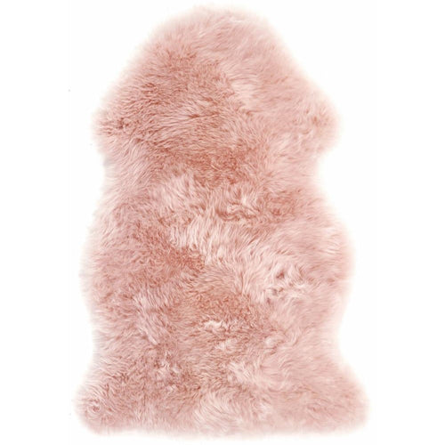 Genuine Sheepskin Rug Adobe Rose