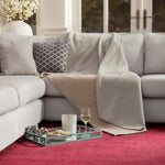 Luxury Wool Throw Ash and Sandstone 1