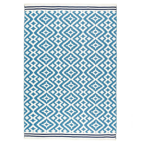 Aztec Washable Rug Blue/Navy