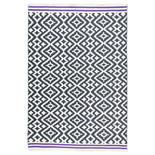 Aztec Washable Rug Warm Grey/Purple