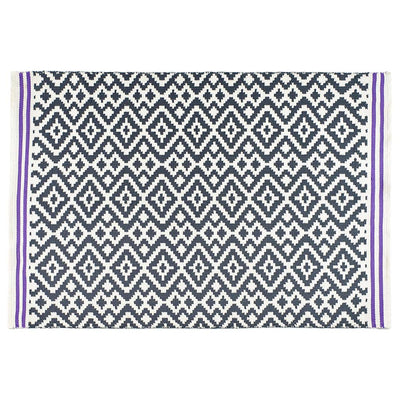Aztec Washable Rug Warm Grey/Purple