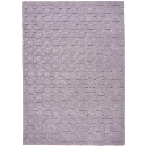 Basketweave 3D Rug Lilac