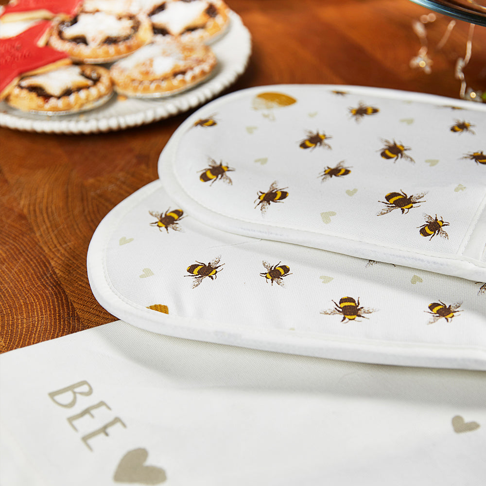 Bees - Double Oven Gloves