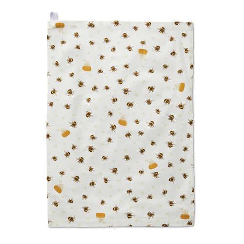 Set of 3 Sage Green Polka Dot Elsie Tea Towels