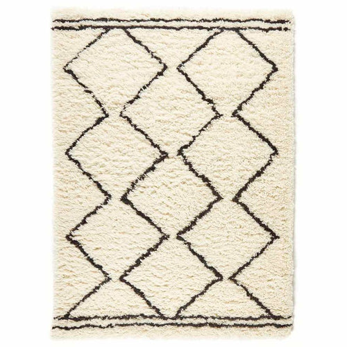 Berber Rug Cream/Black