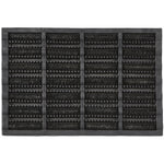 Coir Scraper Doormat Black 1