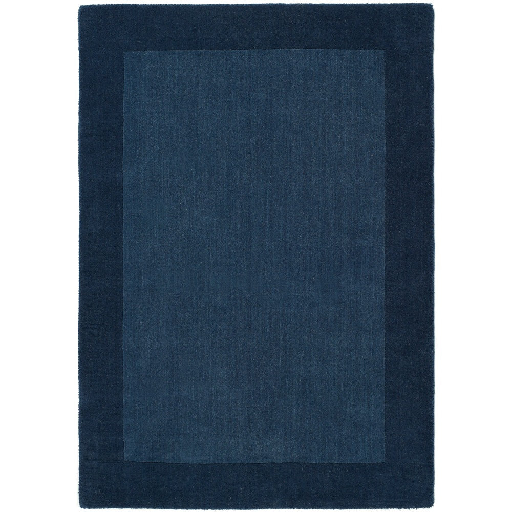 Borders Rug Navy