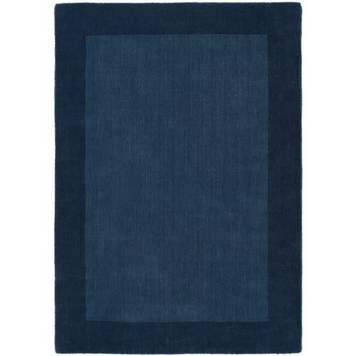 Borders Rug Navy