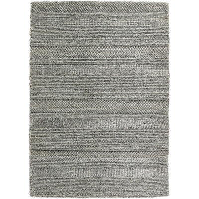 Chunky Knit Rug Grey/Natural 1