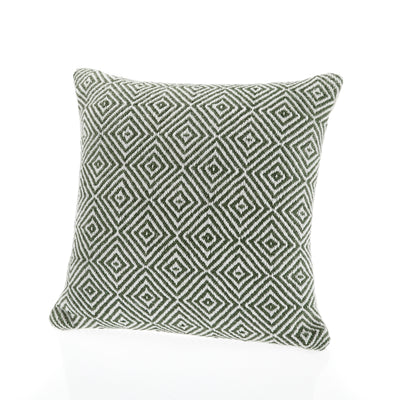 Diamond Cushion Dark Green