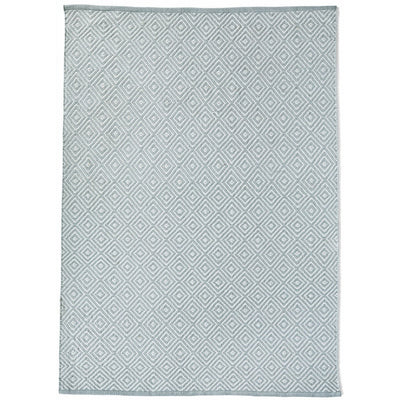 Diamond Washable Rug Sky Grey