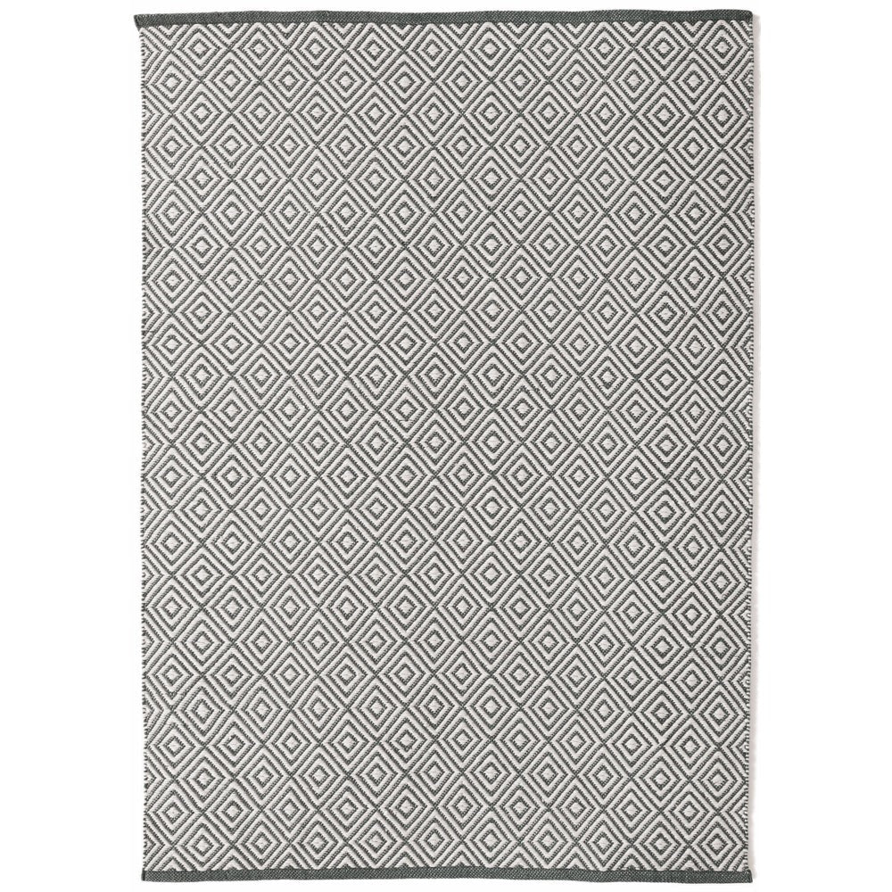 Diamond Washable Rug Warm Grey