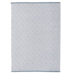 Diamond Washable Rug Denim Blue