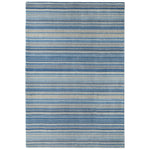 Fine Stripes Rug Blue/Beige 1