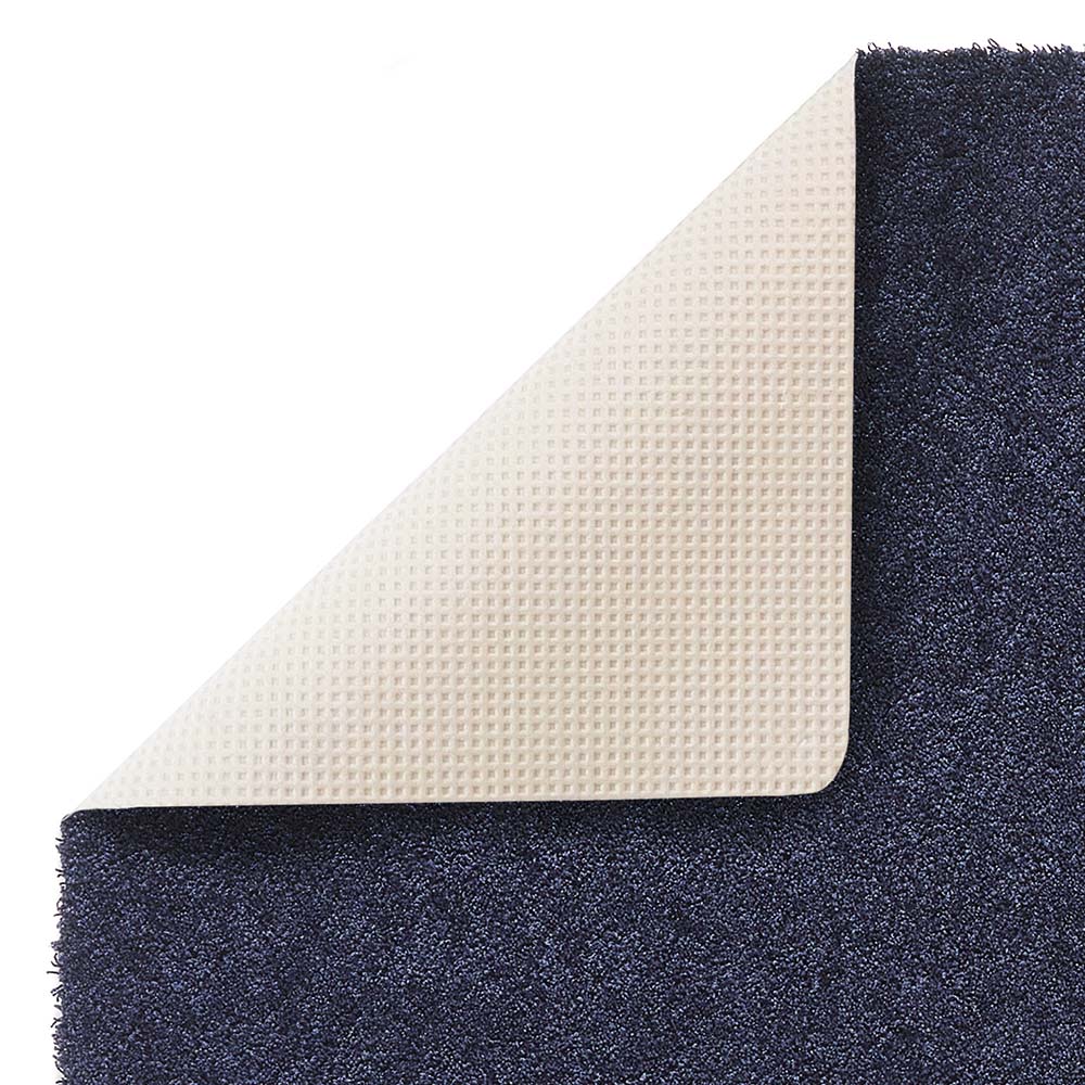 Blue bath mat backing