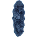 Genuine Sheepskin Rug Navy