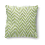 Herringbone Cushion Green 1