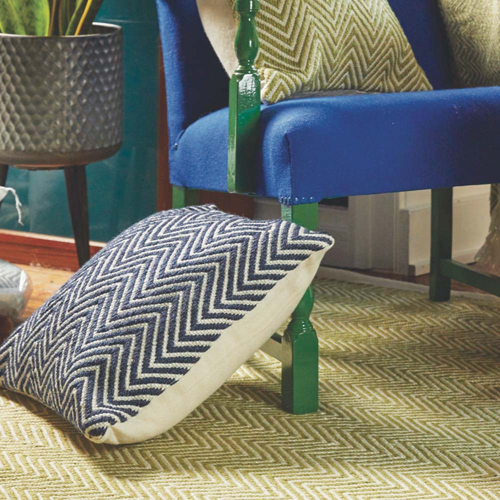 Herringbone Cushion Navy