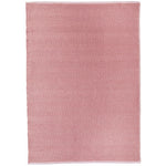 Herringbone Washable Rug Coral Pink 1