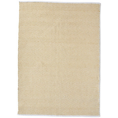 Herringbone Washable Rug Gold