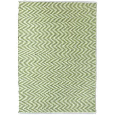 Herringbone Washable Rug Green