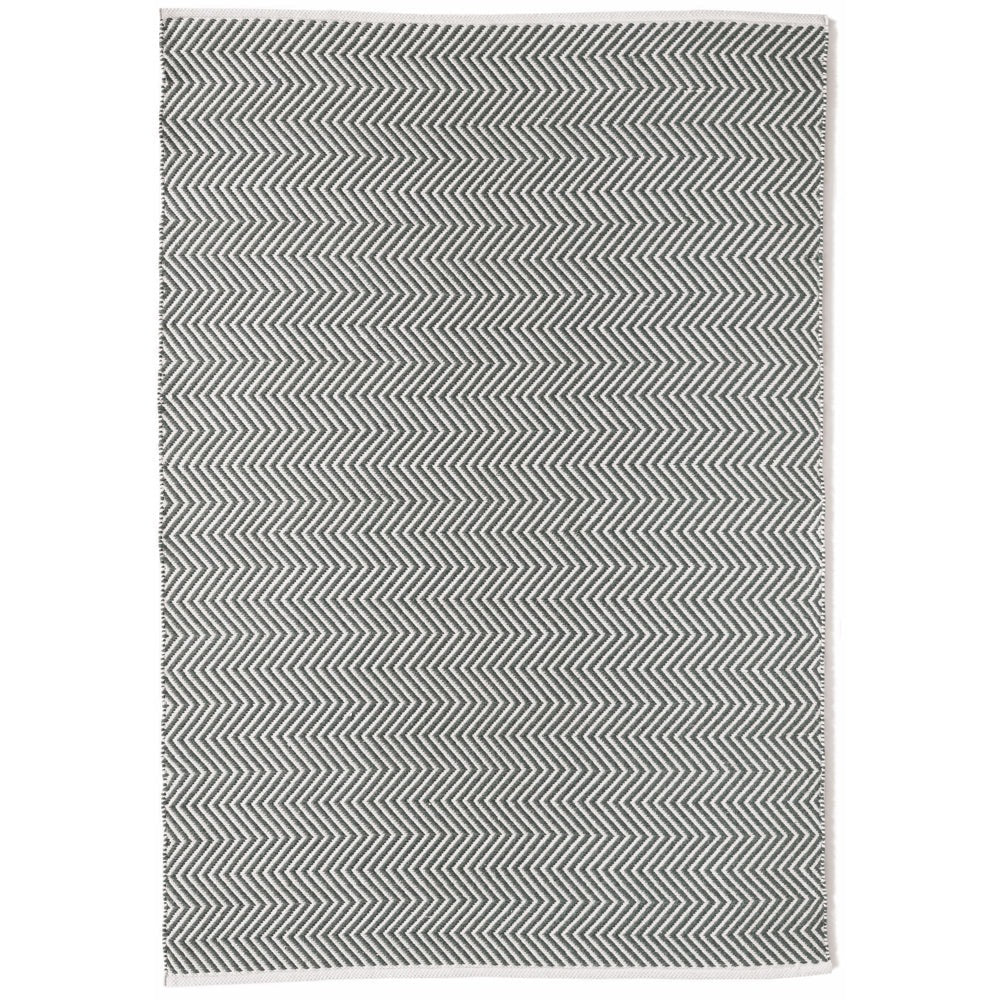 Herringbone Washable Rug Warm Grey