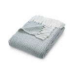 Herringbone Throw Sky Grey 1