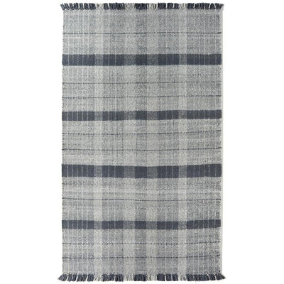 Highland Check Rug Navy 1