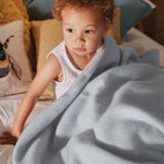 Luxury Wool Throw Ice and Sandstone 1