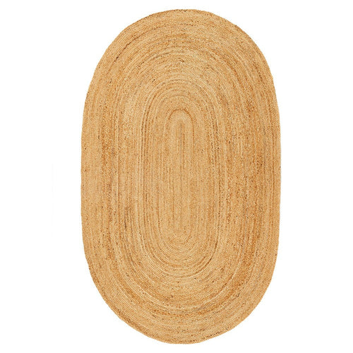 Jute Extra Rug Plain Oval