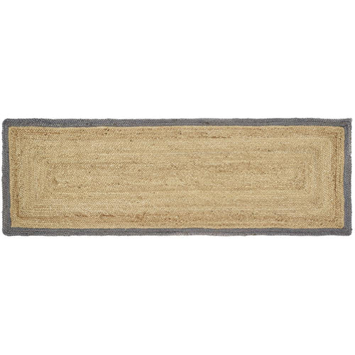 Jute Border Rug Grey