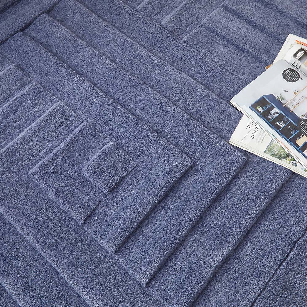 Maze Rug Blue