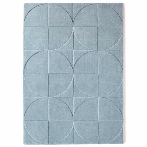 Penny Rug Steel Blue