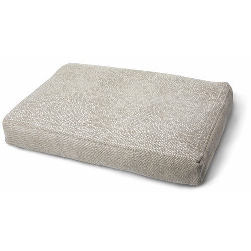 Pet Bed Dot Floral Natural